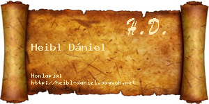 Heibl Dániel névjegykártya